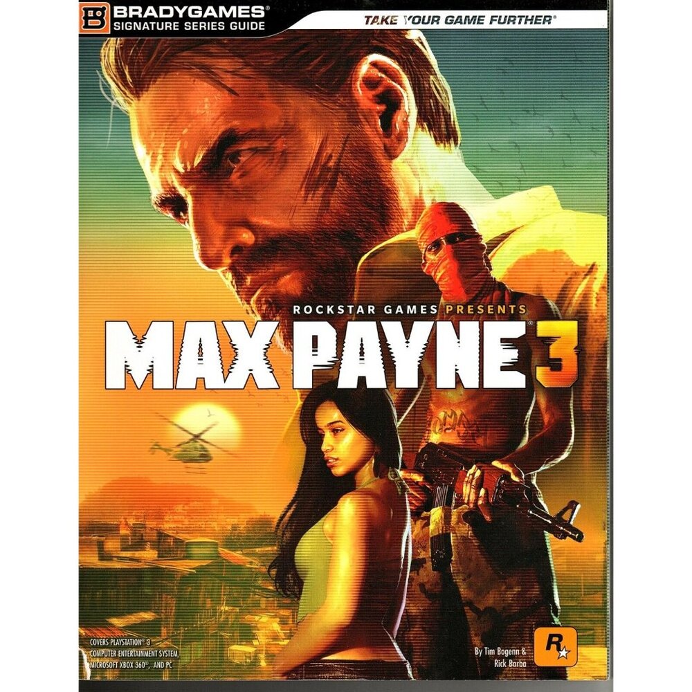Brady Games Max Payne 3 Strategy Guide for PS3, Xbox 360 and PC